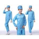 Lab ESD Smock Uniform Working Clothes Antistatic ESD Cleanroom Garment for sale