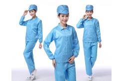 China Cleanroom Reusable Anti Static Workwear ESD Split Lab Coveralls supplier