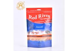 China Custom Printing Empty Tobacco Packaging Pouch With Zipper supplier