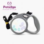 Polyester Webbing Hands Free Retractable Pet Leash for sale