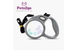 China Polyester Webbing Hands Free Retractable Pet Leash supplier