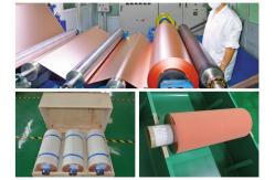 China 500 - 5000 Meter 18um Copper Roll , High Ductility Adhesive Copper Foil Sheet supplier
