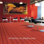 Colorful stripe loop pile pattern exhibition hall carpet