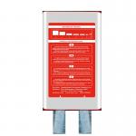 Box fiberglass fire blanket 1.2m*1.2m Color: white  Blue ribbon  Glass fiber material for sale