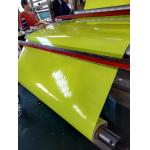 Fluorescent Yellow Green Lime Orange Micro Prismatic Reflective Sheetign Film For Optimal Visibility Traffic Signs for sale