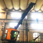 25t Electro Pedestal Deck Lifting Telescopic Boom Crane for sale