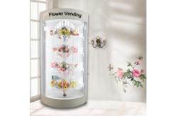 China Coin Bill Card Operated Flower Vending Machine 240V With 48 Bouquets supplier