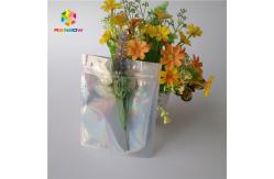 China Three Side Sealed Cosmetic Packaging Bag Laster Film Material Glossy Varnish Surface supplier