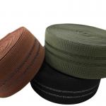 Custom Striped Nylon Golden Metallic Elastic Webbing for Cloth