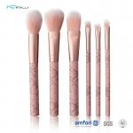 6 PCS Premium Synthetic Travel Makeup Brush Set Plastic Handle for sale