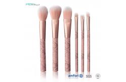China 6 PCS Premium Synthetic Travel Makeup Brush Set Plastic Handle supplier