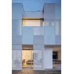 Blue Aluminum Railing C Shaped Metal Strip Ceiling White Sound Absorption