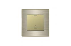 China Smart Laffey Push Button Bell Switch Glass / Metal Material supplier
