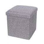 Satin folding storage box chair for sale