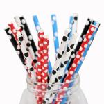 Decorative Wedding Party Paper Straws  Cute Beverage Paper Drinking Straws for sale