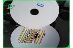 China 60g 120g Solid White Straw Paper Rolls For Cake Pop Stick 620mm supplier