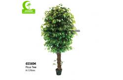 China Real Touch 170cm High Artificial Ficus Tree , Silk Artificial Tree For Office supplier