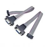 D-sub DB9 to FC-10p 2.54mm Flat Ribbon Cable Male Female to 10 26 Pin IDC Connector Wire for sale