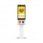 21.5 23.8 27 Inch Self Ordering Kiosk With QR Scanner 80mm Thermal Printer For Catering for sale