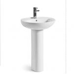 Floor Standing Modern Pedestal Basin For Sophisticated Bathroom for sale