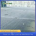 Hot Dip Galvanised Iron Steel Metal Grating For Polysilicon Steel Structure Plant for sale