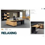 Fine Workmanship Office Manager Desk With Mobile Cabinet For Executive Desk