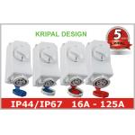 250V 415V Power Industrial Plug Socket with Switched Interlock PC BOX for sale