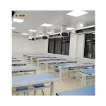 Customized White / Blue Biology Lab Furniture With Sturdy Metal Structure