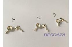 China Medical Pure Silver EEG Gold Cup Electrodes For Researching Neurofeedback Sleep supplier