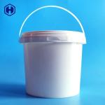 White Round Plastic Container Hygienic Reusable Environmentally Friendly for sale