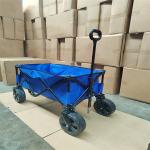 Beach Folding All Terrain Wagon 600D Oxford Foldable Utility Wagon With Retractable Handle for sale