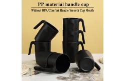 China Plastic Cups With Handles 15oz Reusable Water Cup For Camping supplier