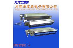 China DDK Solder 50 Pin Centronic Ribbon Cable Connector With Metal Cover supplier