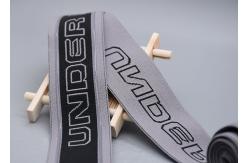 China Double Sided Jacquard Elastic Band With Printed Non Slip Transparent Silicone Strip supplier