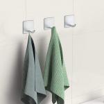 SUS304 Stainless Steel Heavy Duty Adhesive Hooks Removable Hooks For Walls