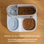Automatic Water Feeding Cat Double Bowl Prevent Upsetting