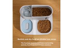 China Automatic Water Feeding Cat Double Bowl Prevent Upsetting supplier