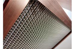 China Pre - Crimped Woven Architectural Wire Mesh Panels With Versatile Spine Frame supplier