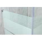 Affordable Shower Enclosures With White Printing Glass And Aluminum Frame