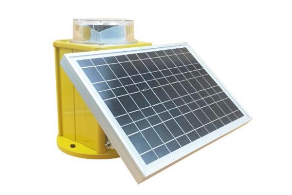 VRLA Solar Aircraft Warning Lights UV Polycarbonate 20FPM Medium Intensity