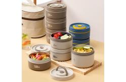 China Insulation Metal Bento Lunch Box 550ml Stackable Lunch Box PP supplier