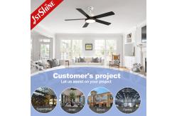China Modern Ceiling Fan Light With Dc Motor Smart Dimmable LED Light supplier