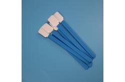 China TX714 Lint Free Double Layers Blue Handle Polyester Swab For Cleanroom supplier