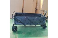China Utility Extra Large Folding Wagon Portable Collapsible Cart Wagon With Wide Wheels supplier