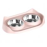 2 Stainless Steel Cat Dog Water Bowl No Spill Slow Feeder for sale