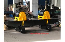 China 160T Welding Conventional Pipe Rollers Rotator With PU With Bolt Adjustment supplier