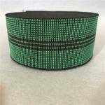 Width 50mm Green Elastic Webbing with 3 black lines number 350B#
