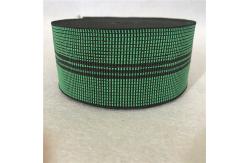 China Width 50mm Green Elastic Webbing with 3 black lines number 350B# supplier