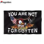 POWMIA Flag 3 X 5' Knitted Polyester Single Reverse Custom Flag Digital Print