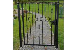 China Security Metal Steel Handrail Balustrade With Safety Slat Pool Gate Top Style supplier